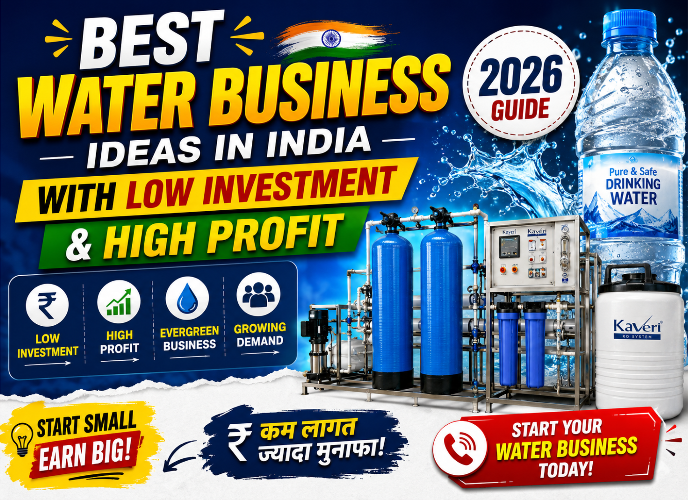 Best Water Business Ideas in India with Low Investment and High Profit in 2026