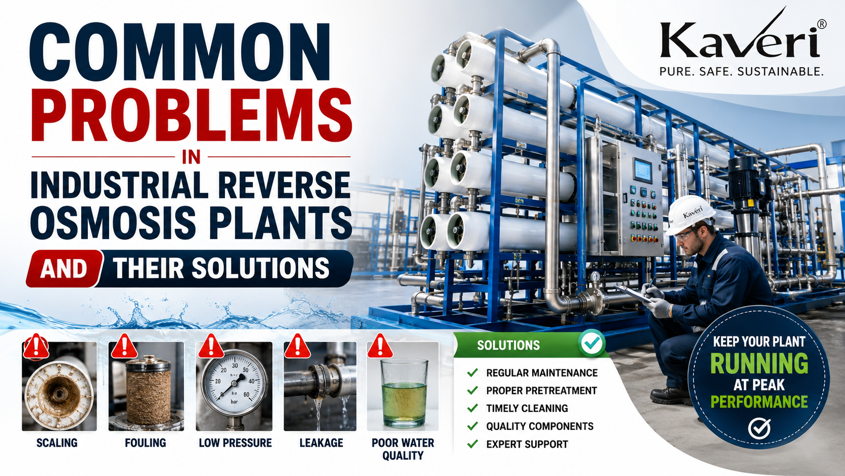 Common Problems in Industrial Reverse Osmosis Plants and Their Solutions