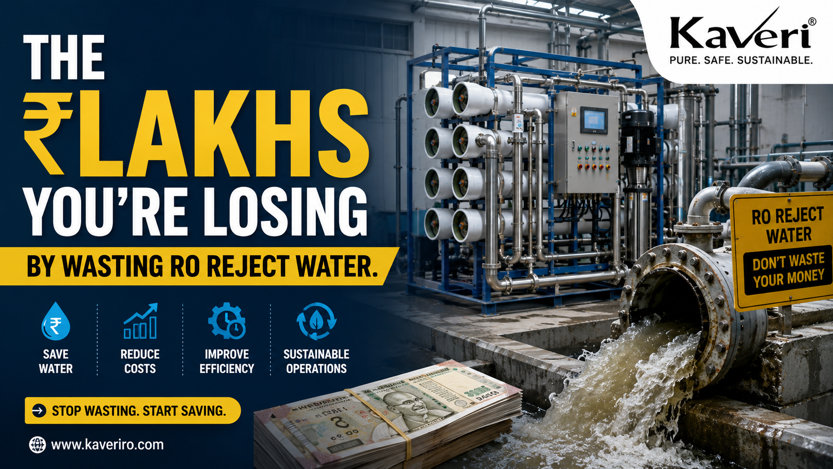 The ₹Lakhs You're Losing by Wasting RO Reject Water