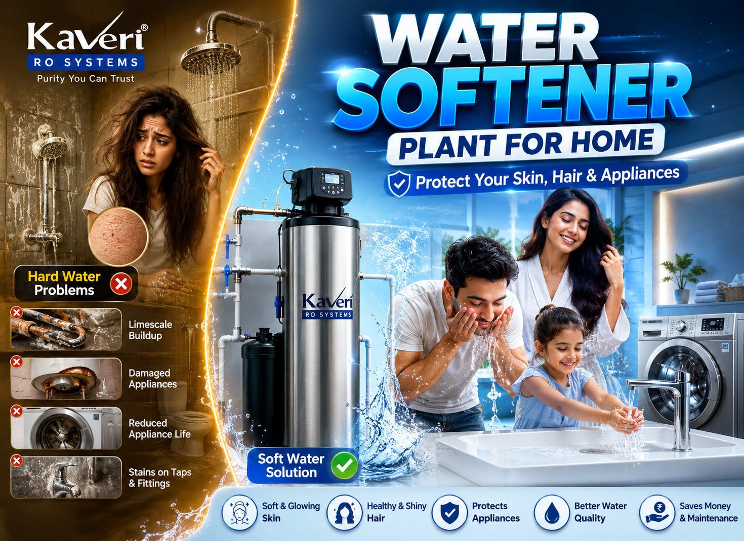 Water Softener Plant for Home: Protect Your Skin, Hair & Appliances